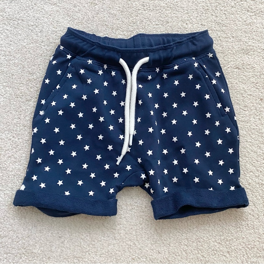 NWT H&M Toddler Star 4th of July Summer Shorts